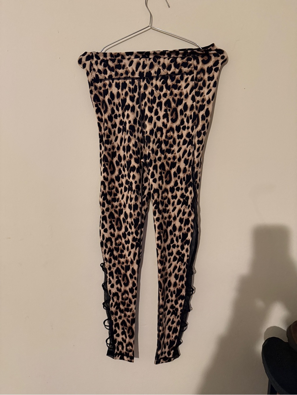 Victoria's Secret Leopard Print Leggings - Beige & Black